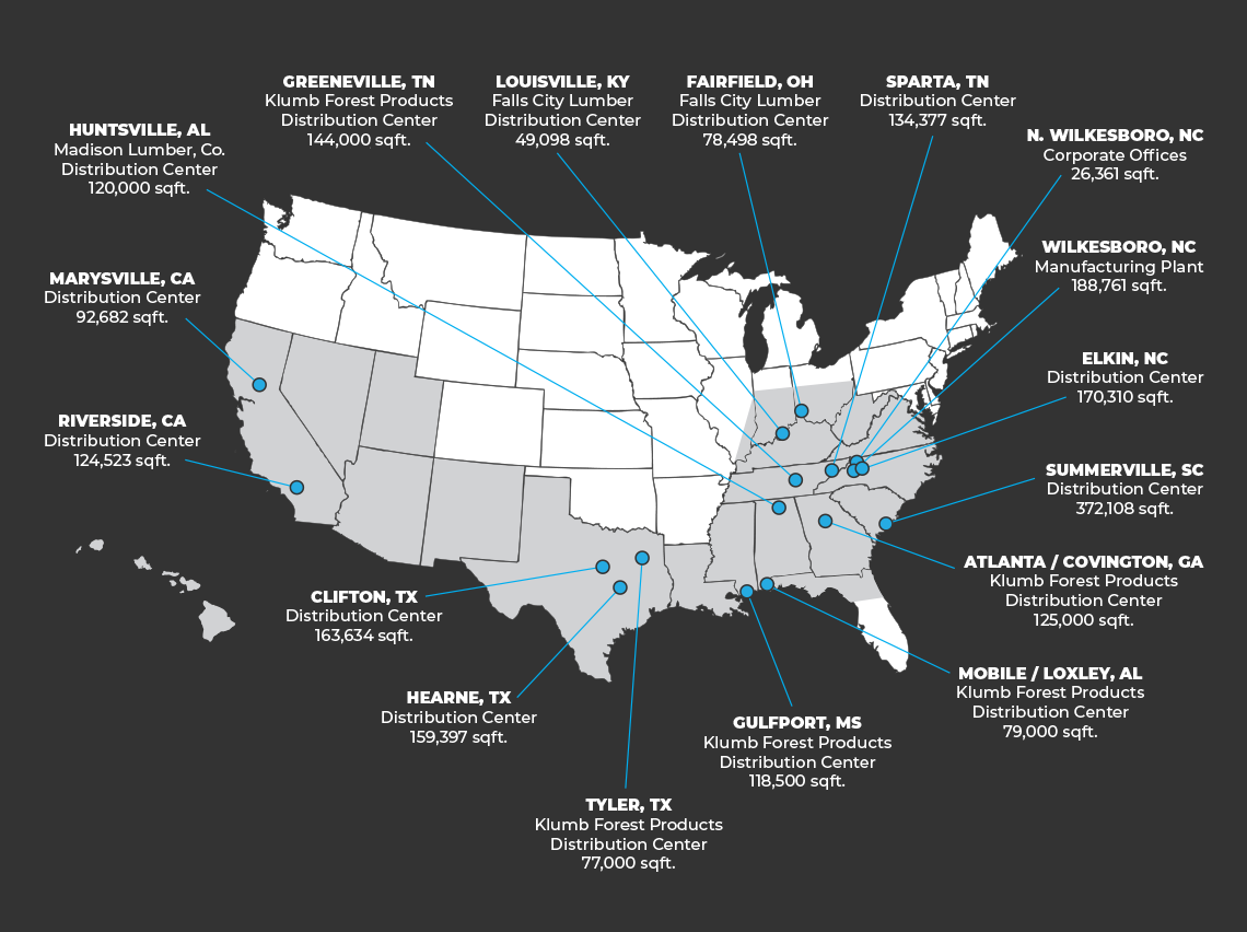 ECMD Locations Map